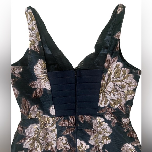 White House Black Market Fit & Flare Jacquard Floral Dress 2P NWT - Picture 13 of 16